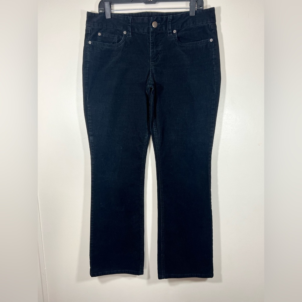 J.Crew Womens Corduroy Pants Favorite Fit Size 31S black basic